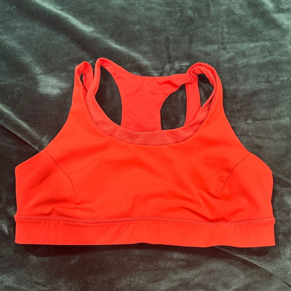 Lululemon Glide and Stride Sports Bra, Adjustable, Alarming Red, 12